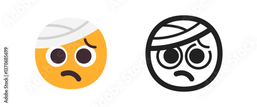 Face with Head-Bandage 