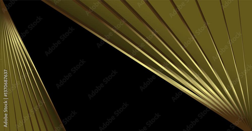 Obraz premium a composition of lines, planes and geometric shapes with gradations of brown, gold and black that gives an elegant and luxurious impression as inspiration for fine art designs