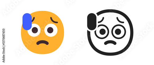 Nervous Face with Sweat