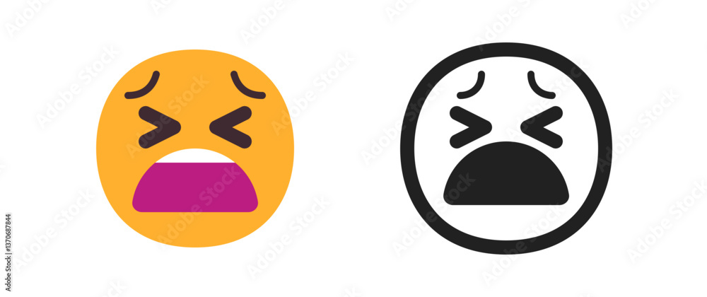 Fototapeta premium Anguished Face