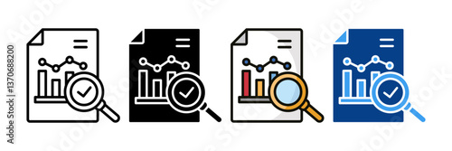 Data Quality  Icon Set Multiple Style Collection