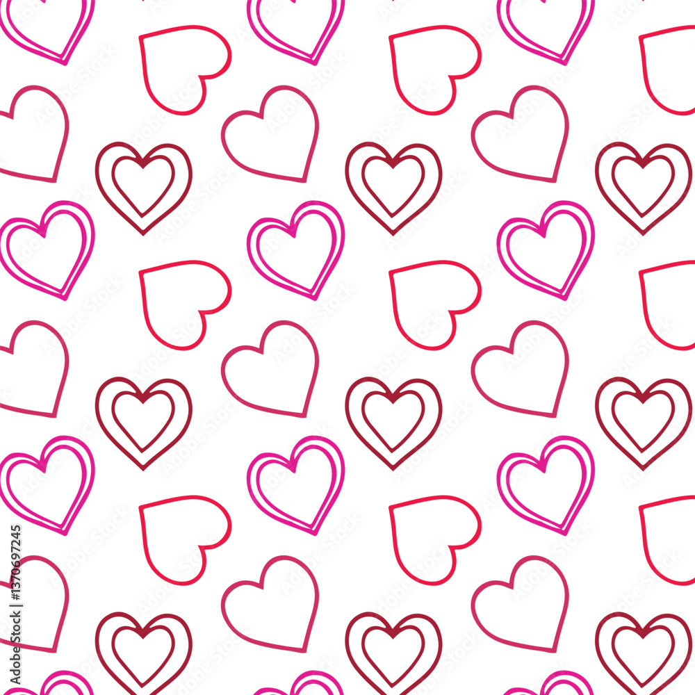 Pastel hearts seamless pattern valentines day Pastel hearts seamless pattern valentines day