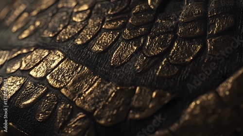 Luxury Gold Alligator Skin Texture Background