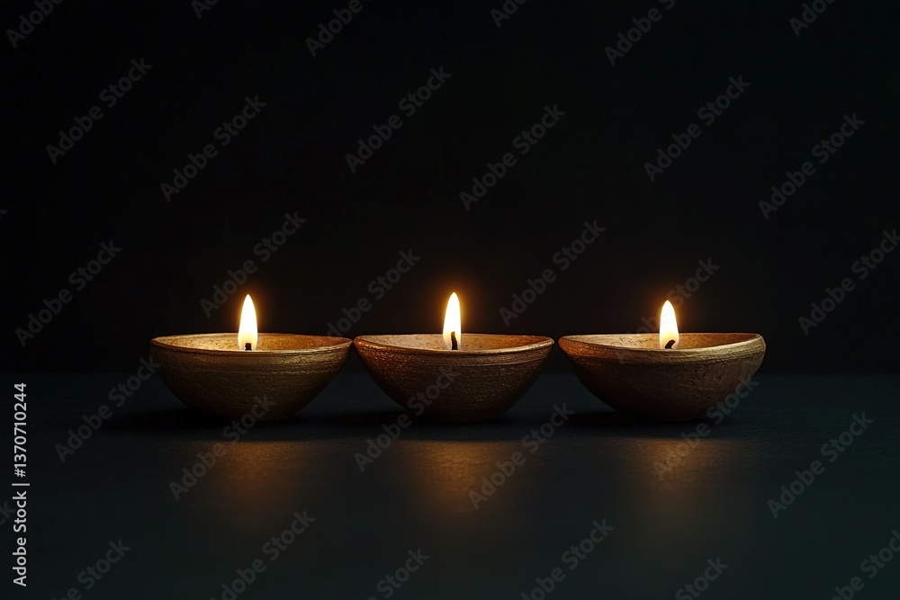 diwali rule of third, Hindu festival of lights celebration. diya rule of third oil lamps against dark background diwali rule of third, Hindu festival of lights celebration. diya rule of third oil lamps against dark background