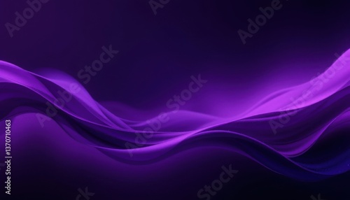Wallpaper Mural Dynamic Purple Gradient Wave Abstract Background Dramatic Movement and Deep Shades Torontodigital.ca
