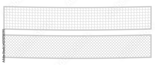 set of net pattern for sports, vector illustration isolated on white background.