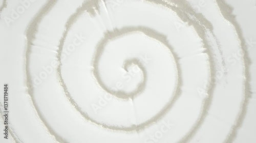 white cream swirl