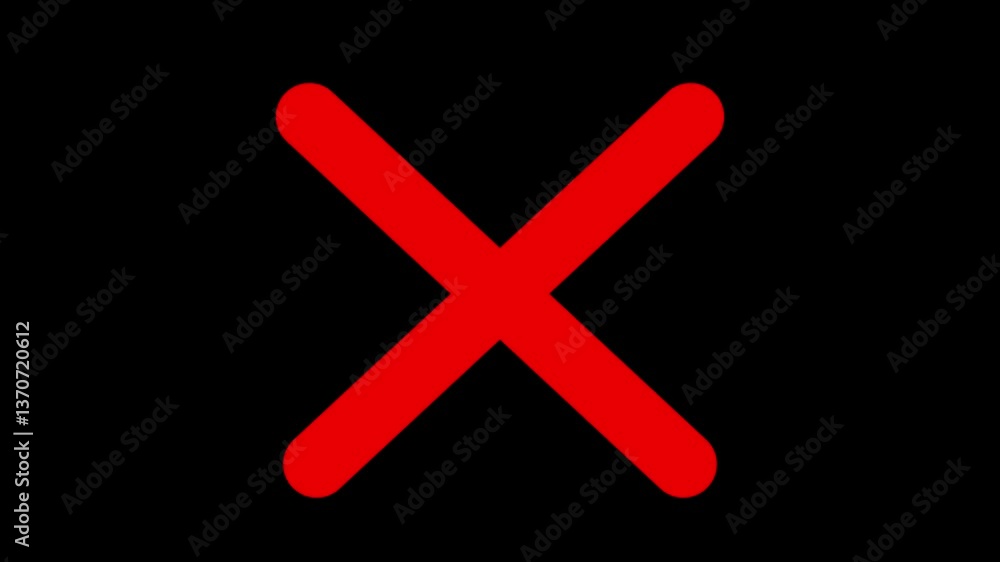 cross sign animation, Alpha channel, animated cross symbol on a black background, cross mark, Prohibition, Error, Green screen footage, Cross mark, X mark, drawing, green screen 5 different styles cross sign animation, Alpha channel, animated cross symbol on a black background, cross mark, Prohibition, Error, Green screen footage, Cross mark, X mark, drawing, green screen 5 different styles