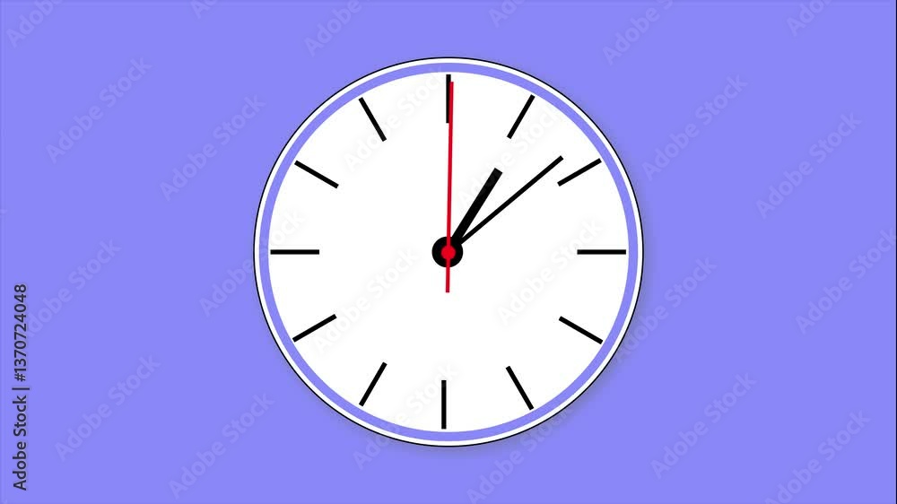 Round clock with hands Round clock with hands