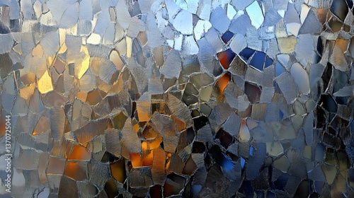 Abstract Mosaic Glass Texture Background Image