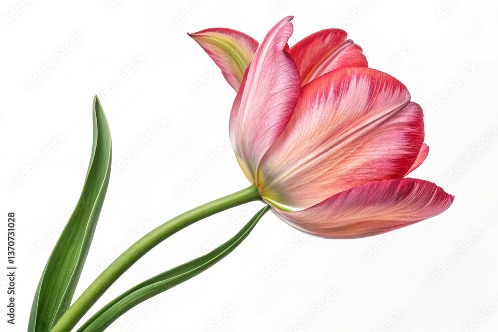 Fototapeta premium Tulip isolated on transparent background 