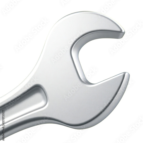 3D wrench tools illustration isolated on transparent background