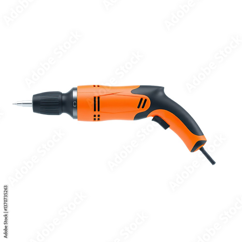 3D power drill tools illustration isolated on transparent background