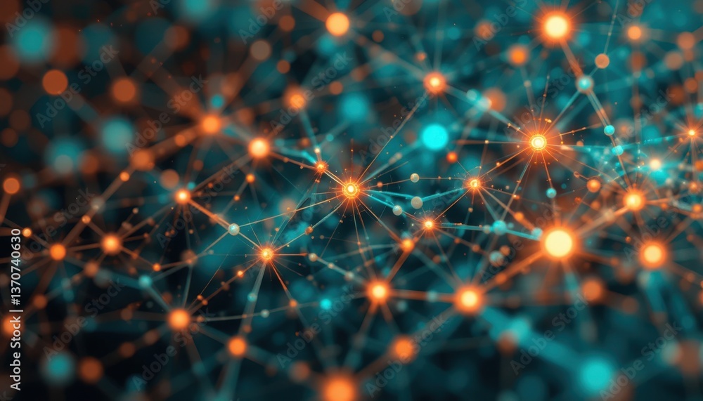 Abstract Digital Network Teal and Orange Connection Web Design Abstract Digital Network Teal and Orange Connection Web Design