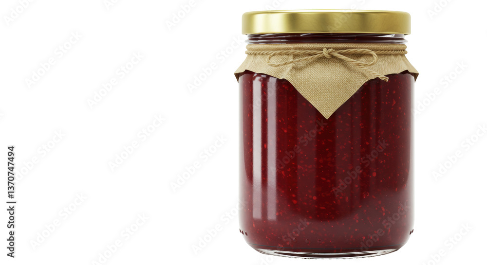 Foto Isolated Raspberry Jam Jar