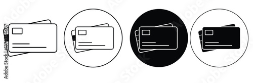 credit card icon set. payment icon. payment concept, online shopping card icons vector eps10.