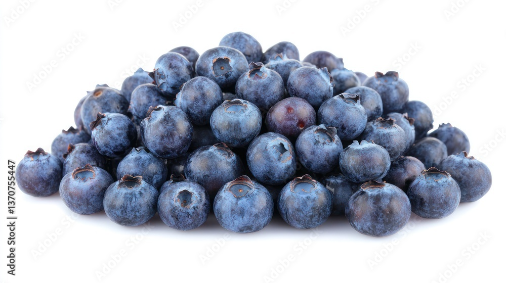 Fresh Blueberries Isolated on White Fresh Blueberries Isolated on White