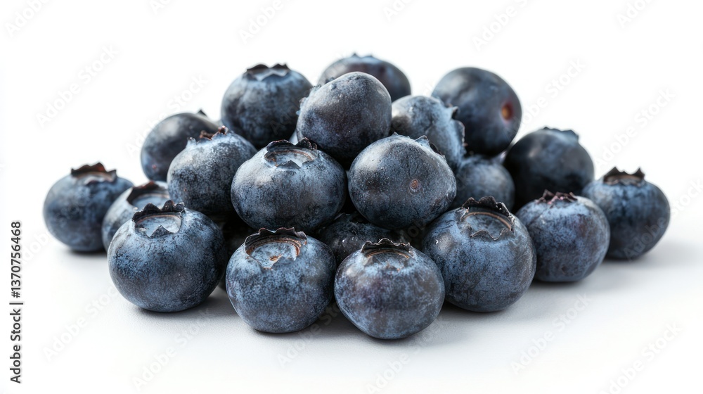 Fresh Blueberries Isolated on White Fresh Blueberries Isolated on White