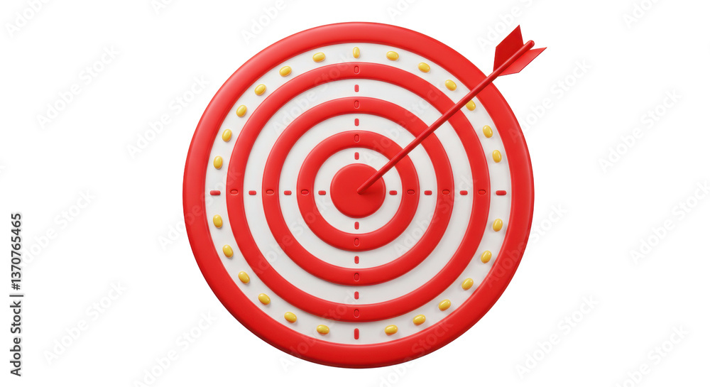 Isolated Target with Arrow Isolated Target with Arrow