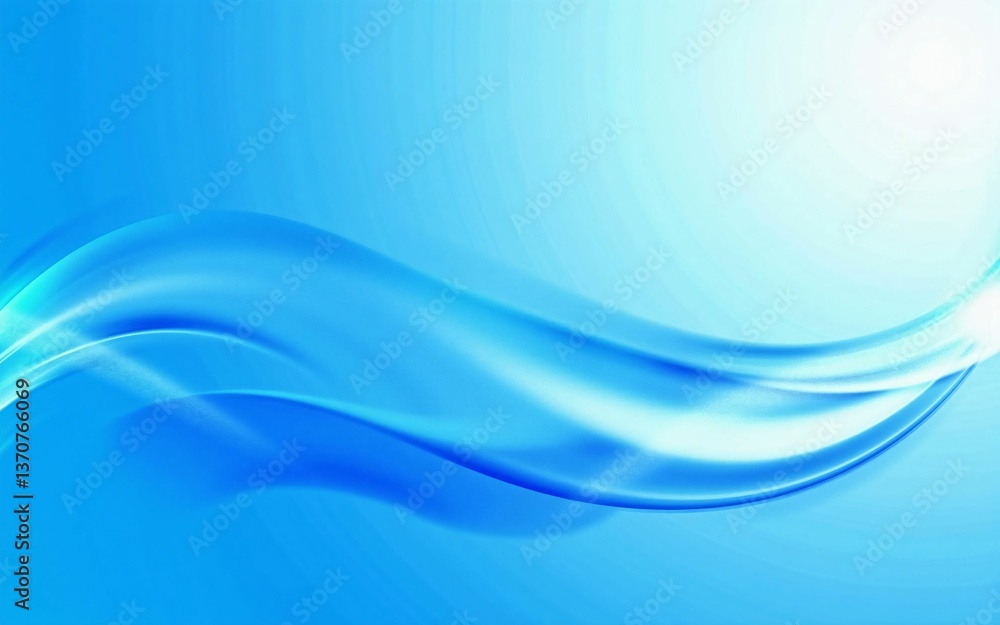 Vibrant blue and white flowing abstract wave background - stylish graphic design expressing futuristic technology, coolness, and dynamic movement Vibrant blue and white flowing abstract wave background - stylish graphic design expressing futuristic technology, coolness, and dynamic movement
