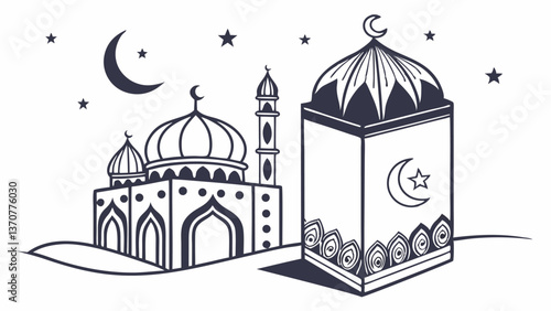 taj mahal vector illustration