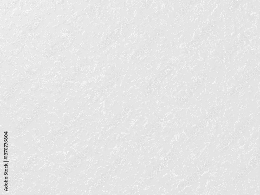 Fototapeta premium Abstract clean white texture wall 3d rendering illustration. Rough structure surface as paper, plaster or cement background for text space creative design artwork.