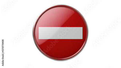 Free Download No Entry Sign: A clear and concise depiction of a red no-entry sign, its vibrant colors and familiar form instantly conveying the message of restricted access.  - GFXLoad