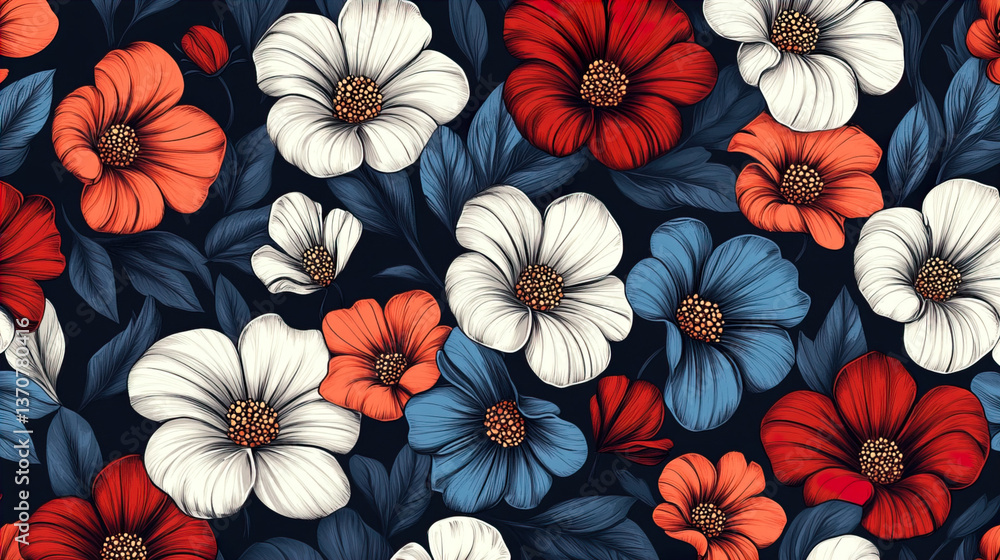 Hand-Drawn Floral Seamless Pattern: Delicate Blooms for Fabric, Wallpaper, and Surface Design
Hand-Drawn Floral Seamless Pattern: Delicate Blooms for Fabric, Wallpaper, and Surface Design