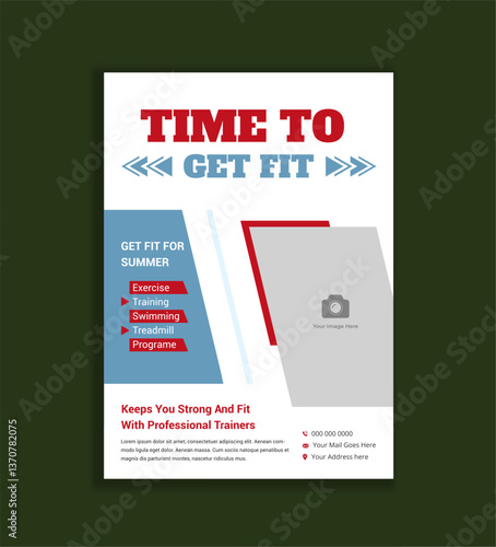 Modern Fitness Trainer Flyer Templates