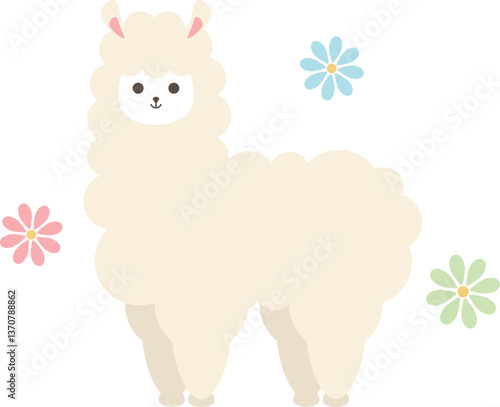 ゆるかわいいアルパカ