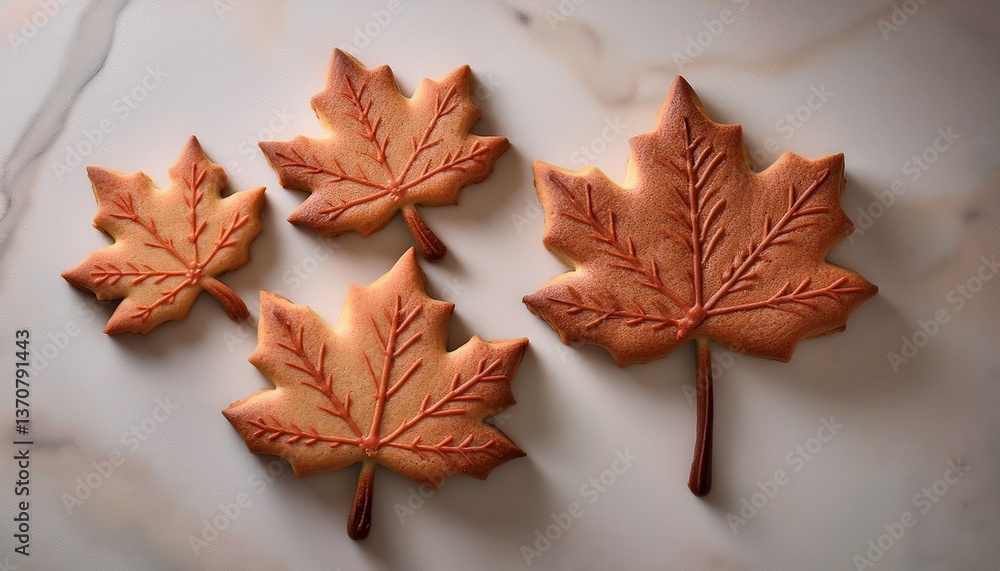 Autumn maple leaf cookies Autumn maple leaf cookies