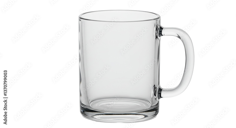 Isolated Empty Glass Mug Isolated Empty Glass Mug