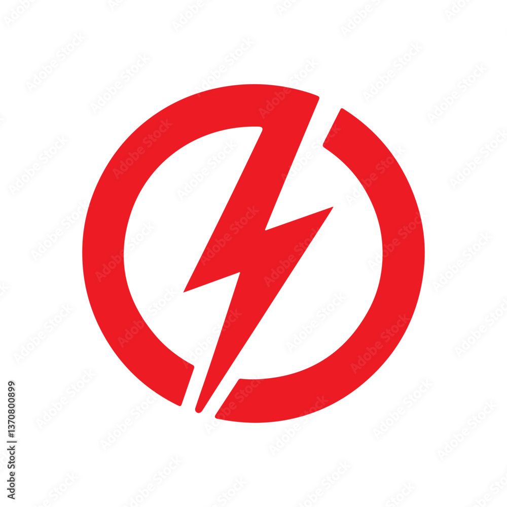 Energy power vector icon. Energy power vector icon.