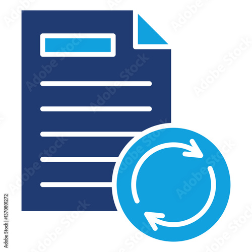 Reload Solid Blue Icon