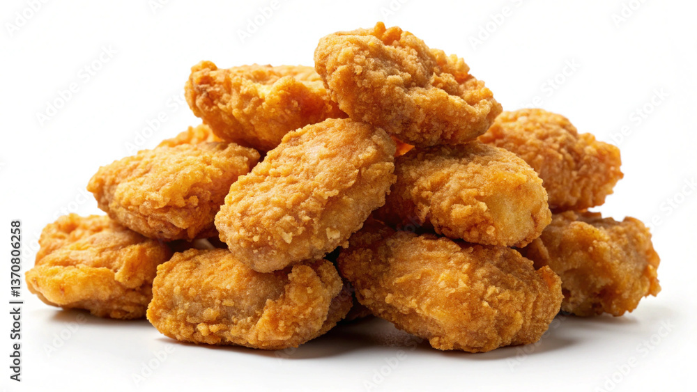 Crispy Chicken Nuggets Isolated on Transparent for Food Design Projects Crispy Chicken Nuggets Isolated on Transparent for Food Design Projects