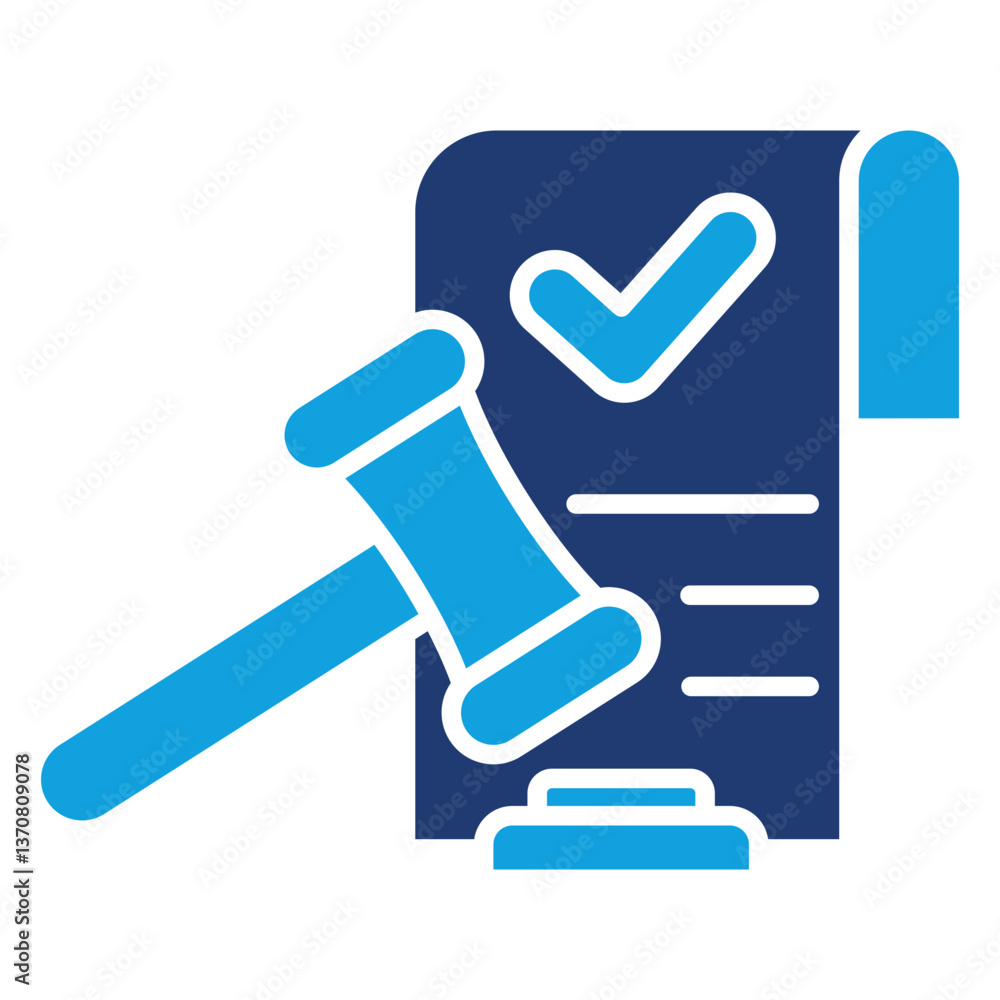 Public Policy Solid Blue Icon Public Policy Solid Blue Icon