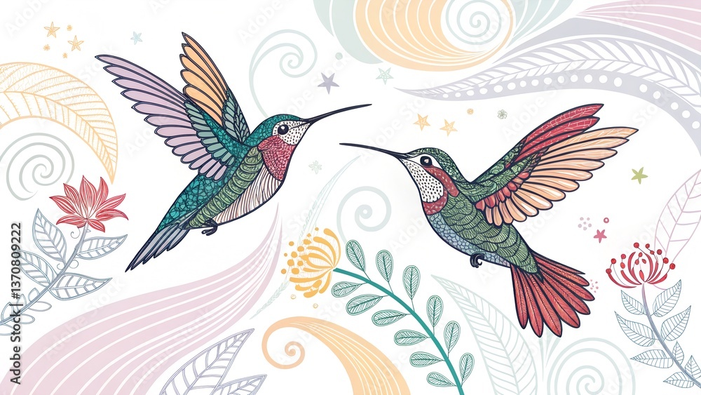 Fototapeta premium vector illustration of a bird