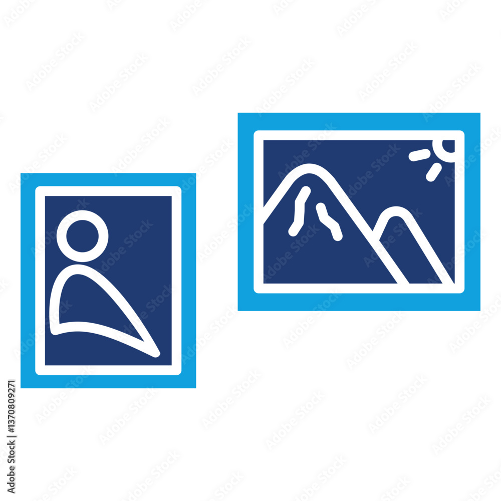 Art Gallery Solid Blue Icon Art Gallery Solid Blue Icon