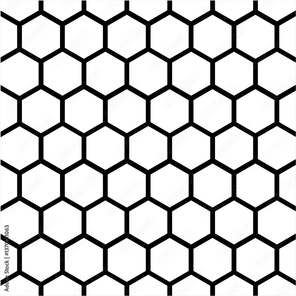 Hexagon seamless pattern. Vector image
Hexagon seamless pattern. Vector image
