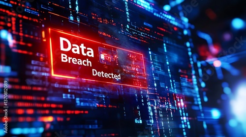 Cybersecurity alert Data breach detected
