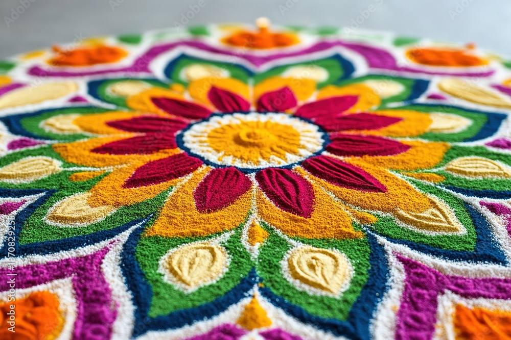 Seamless Rangoli Pattern without text , colorfull flower Seamless Rangoli Pattern without text , colorfull flower