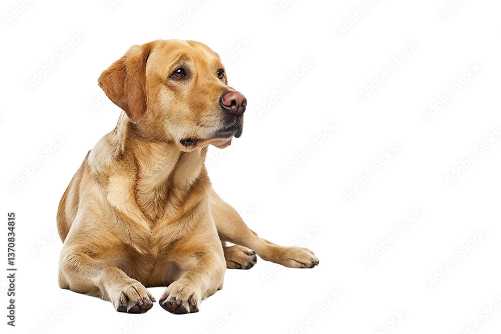 Adorable Labrador Retriever with a Beautiful Coat and Playful Spirit Isolated on Transparent Background Adorable Labrador Retriever with a Beautiful Coat and Playful Spirit Isolated on Transparent Background