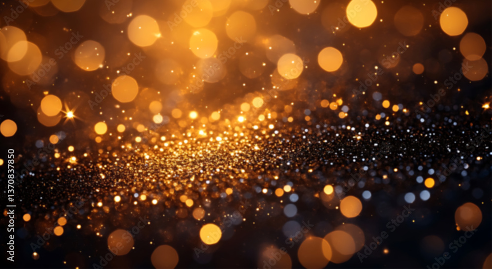 Golden bokeh sparkles, an ethereal glow of light and energy, creating a captivating abstract scene, with a multitude of bright and blurry circular lights that fill the frame. Golden bokeh sparkles, an ethereal glow of light and energy, creating a captivating abstract scene, with a multitude of bright and blurry circular lights that fill the frame.