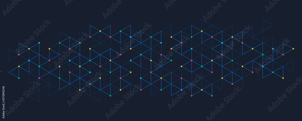Fototapeta premium Abstract background with a geometric pattern of triangle shapes. Graphic design element