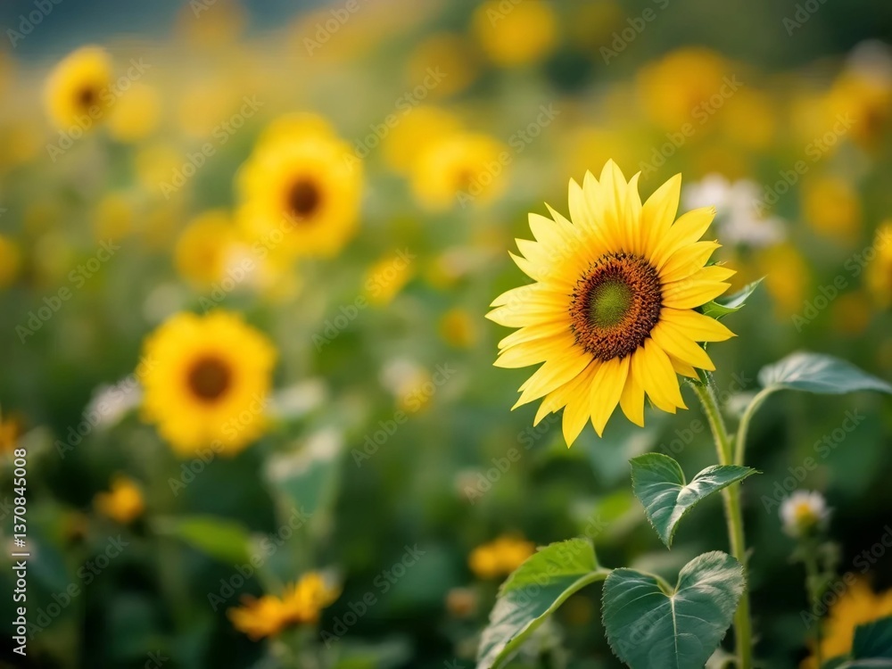 Sunflower Field In Summer Generation Ai Sunflower Field In Summer Generation Ai