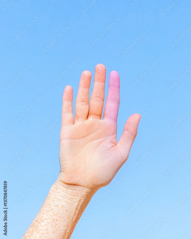 Minimalist Gen Z Digital Consent Soft Pastel Hand Gesture Against Clean Blue Backdrop - Empowering Personal Boundaries in Tech-Driven Communication Era Minimalist Gen Z Digital Consent Soft Pastel Hand Gesture Against Clean Blue Backdrop - Empowering Personal Boundaries in Tech-Driven Communication Era