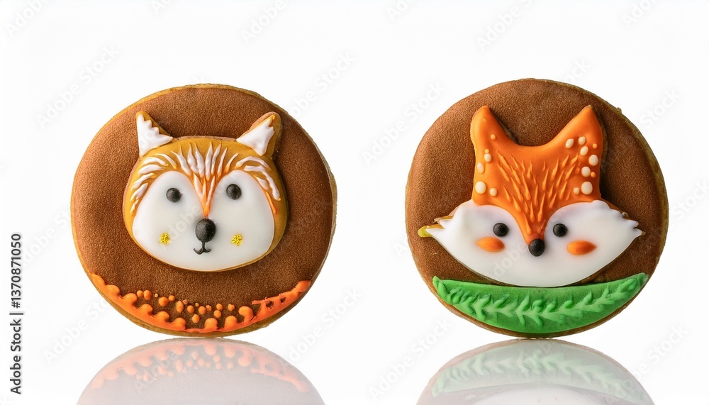 Obraz premium Woodland Animal Themed Cookies