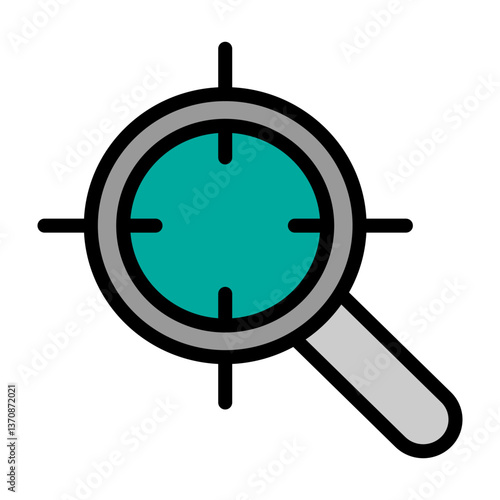 Search Vector Filled Icon Design