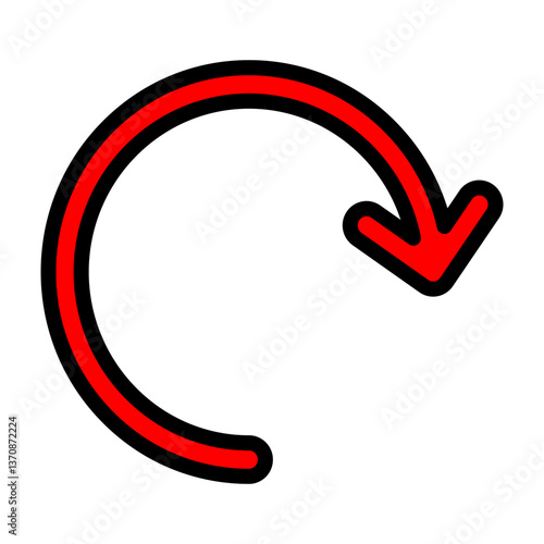 Redo Vector Filled Icon Design