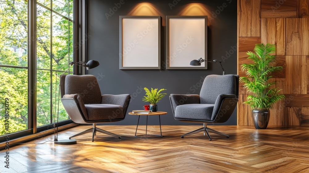 A minimalist podcast interview room featuring two chairs, microphones, and an uncluttered background, perfect for media discussions. A minimalist podcast interview room featuring two chairs, microphones, and an uncluttered background, perfect for media discussions.
